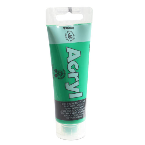 PRIMO TEMPERA ACRILICA TUBO DA 75 ML VERDE FLUO